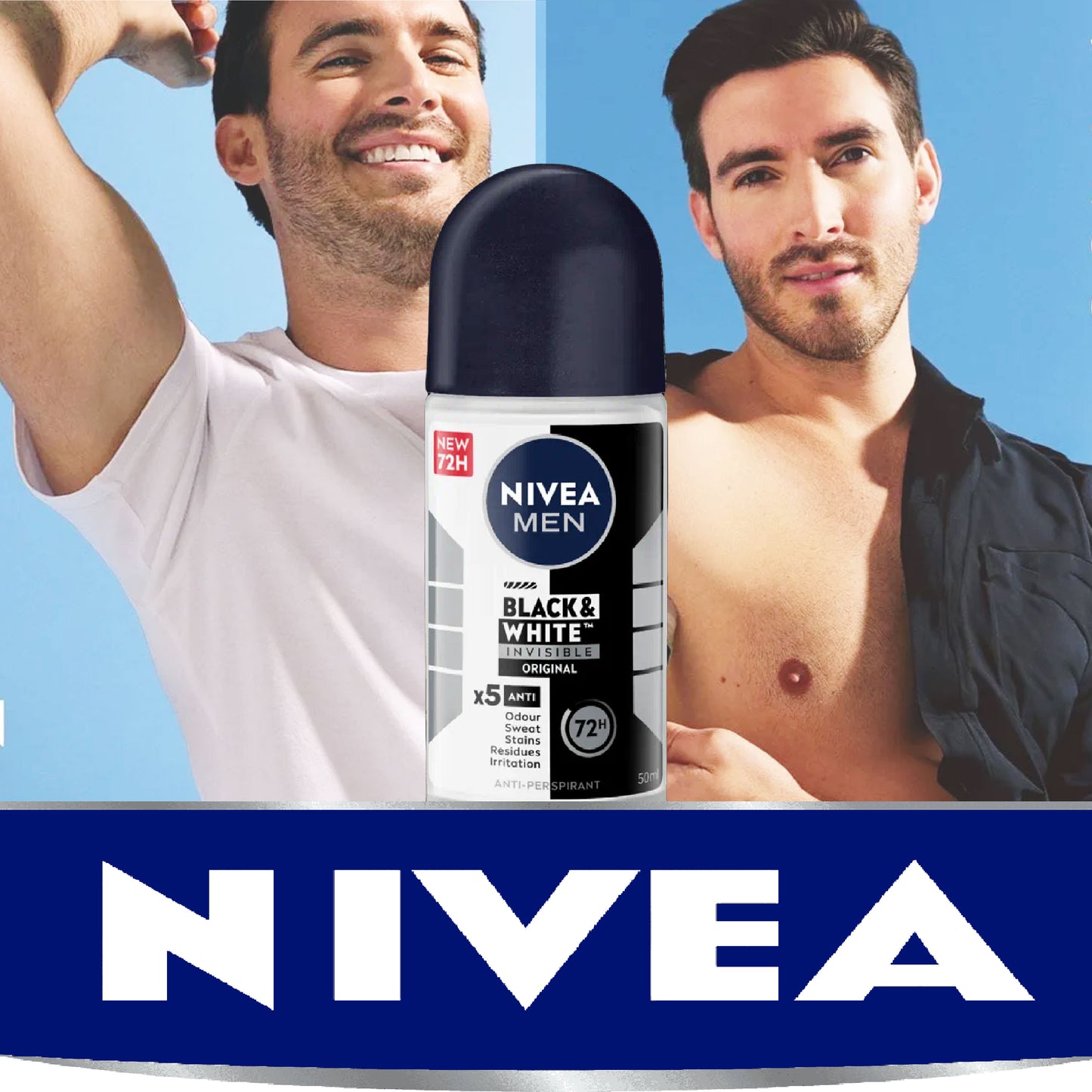 Nivea Men Black & White Invisible Roll-On