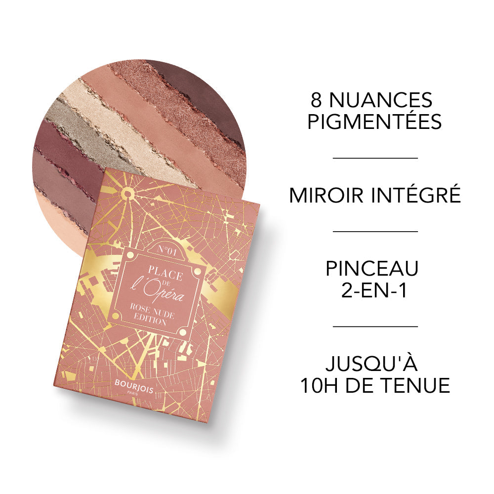 4-IN-1 EYE-EYESHADOWS PALETTE (Rose Nude Edition)
